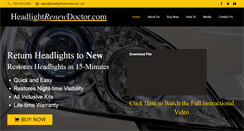 Desktop Screenshot of headlightrenewdoctor.com